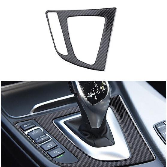 Carbon Fiber Center Gear Shift Panel Trim Cover For BMW 3Series F30 2013-