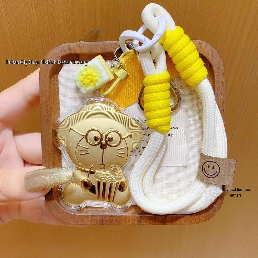 Shuibei 999 Feingold Cartoon Handy-Anhänger & Schlüsselanhänger, 20mg