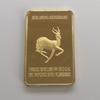 South African National Treasure, Lion Commemorative Coin, Gold-plated Block, Coin, Gold Coin, Square Commemorative Block, Elk Coin, Metal Mirror Block