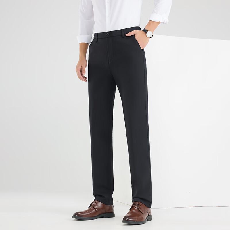 Fengxun Men's Winter Dad Style Straight-Leg Casual Trousers FX7K005-B5