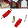 Chicken Duck Steel Column Drinking Spout Quail Parrot Birds Square Tube Type Automatic Nipple Waterer Poultry Supplies Red 10Pcs