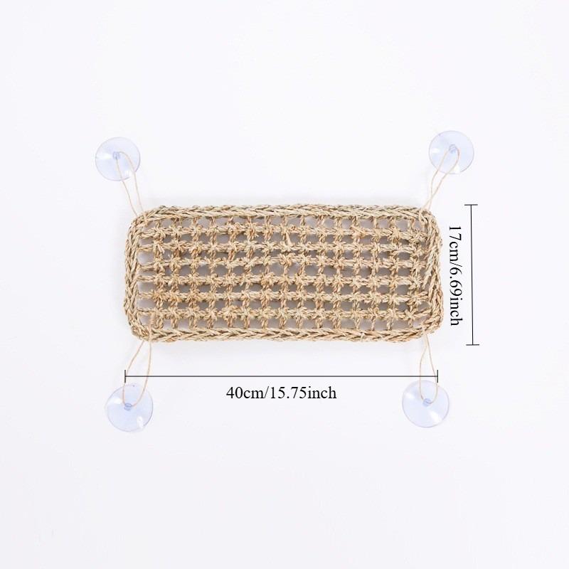 Reptile Lizard Hammock Hamster Reptile Grass Mat Pet Bed with Suction Cup Swing Pet Reptile Hanging Bed Mat Hanging Bed