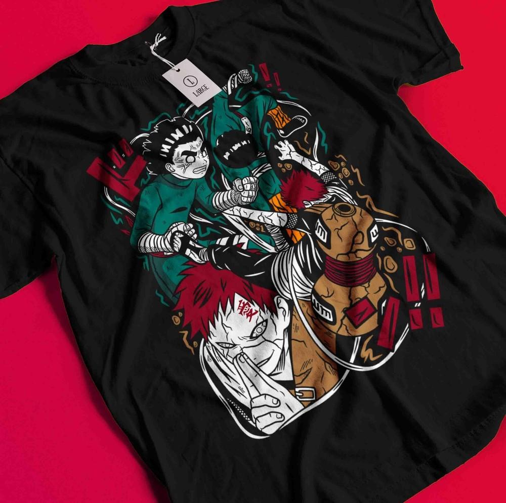 Rock Lee T-Shirt Naruto Tshirt Jiraya Shirt Madara Kakashi Itachi Uchiha Gaara AA350