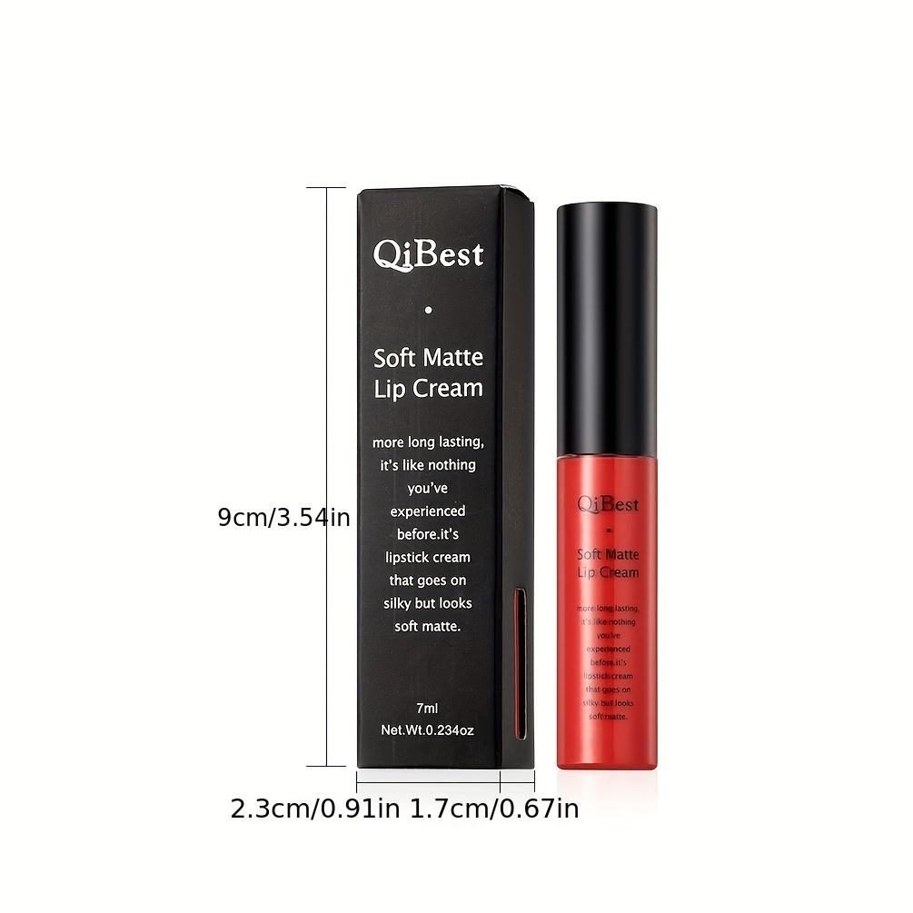 Long Lasting Liquid Lipstick in A Waterproof Matte End, Featuring A Dark Red Black, Perfect for Women'S Makeup, Including Lip Gloss and Lip Tint