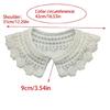 Multifunctional Detachable Fake Collar Kids Girls Knitted Flower Mini Shawl Wrap