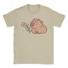 Kawaii Capybara Animal Tshirts Unisex Unisex Novelty 100 Cotton Tees Round Neck Short Sleeve T Shirt Gift Tops