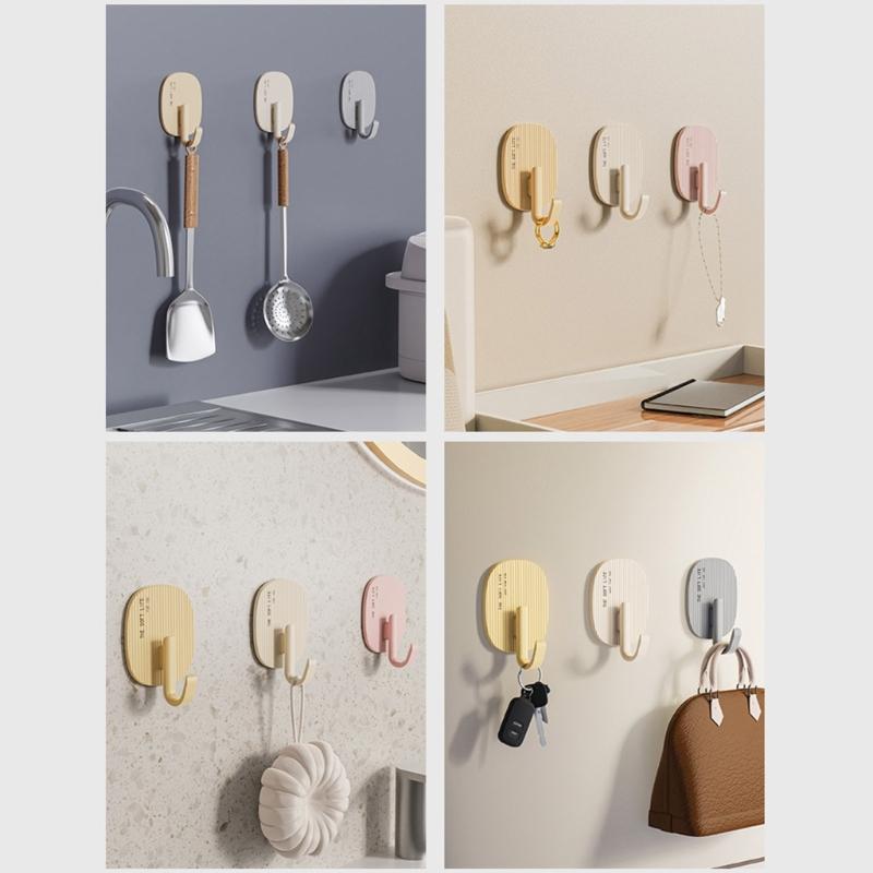 Without Damage Adhesive Wall Hook Portable Without Nail Picture Hangers Waterproof Reusable for Home and Office