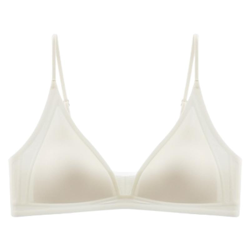 Best-Selling Thin Strap Deep V-Neck Triangle Cup Bra for Small Busts – Stylish Summer Back Design