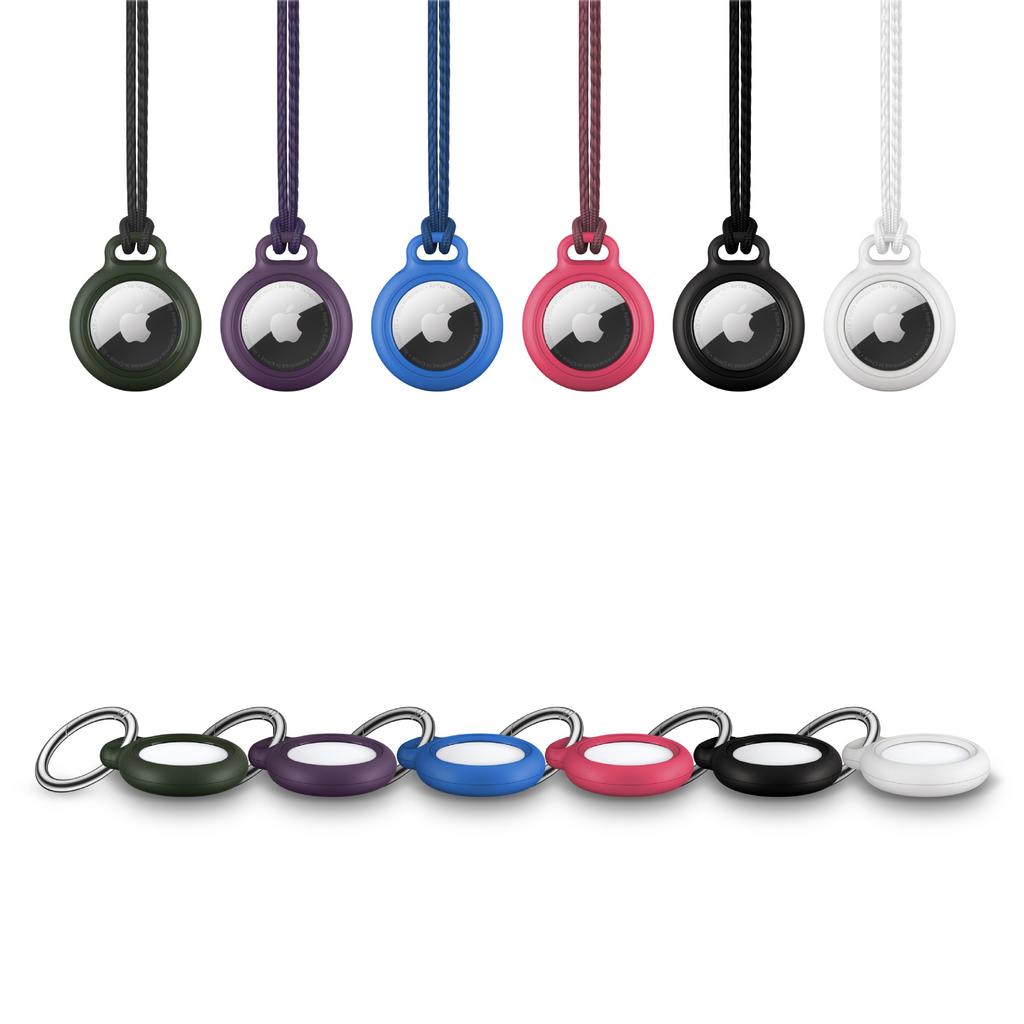 Secure Holder With Lanyard for Apple Airtag Case Protector Cover Bumper Tracker Accessories Anti-scratch Keychain Air Tag Case