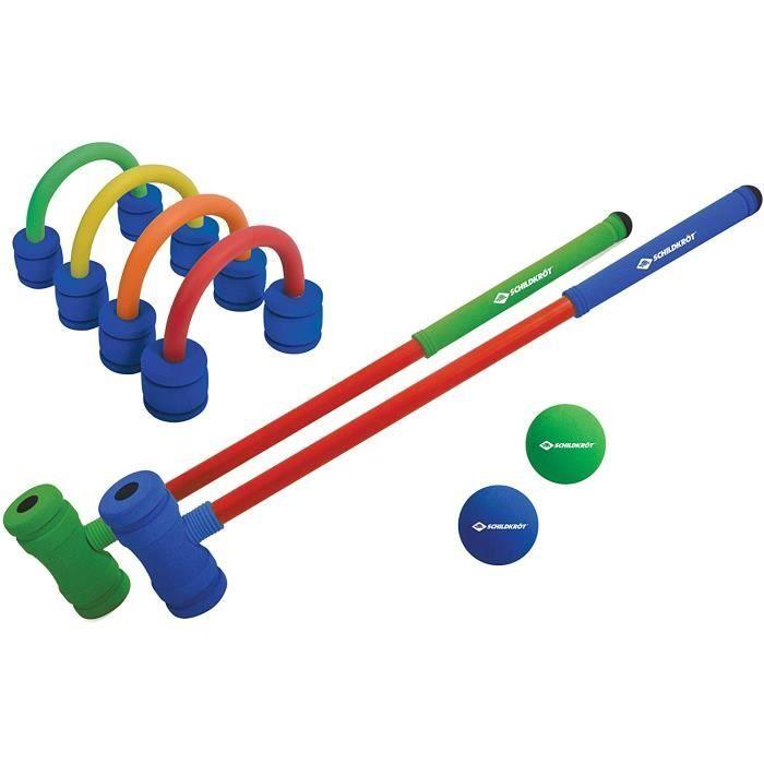 Jeu de croquet junior en mousse Schildkröt - Blanc/Multicolore - A partir de 3 ans