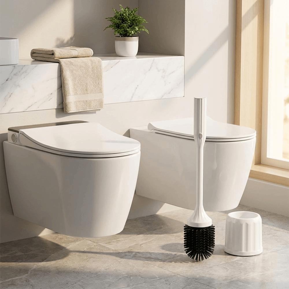 Sturdy Structure Toilet Cleaning Brush Long Service Life Full Coverage Scrubber Daily Use