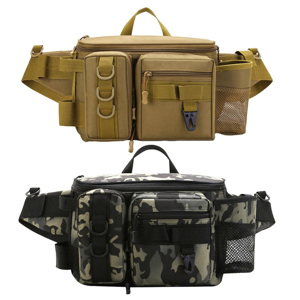 Fishing Tackle Waist Pack With Adjustable Waist Strap, Portable Multi-function Fanny Fishing Storage Pack, For Outdoor Freshwater Fly Fishing Bag