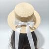 Summer Straw Hat British Hepburn Style Lafite Straw Hat Flat Top Vacation Trip Seaside Beach Hat Female Flat Top Hat