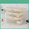 Borsa Organizer Standard per Trucco con Rete in Nylon ad Alta Capacità per Viaggio e Uso Domestico