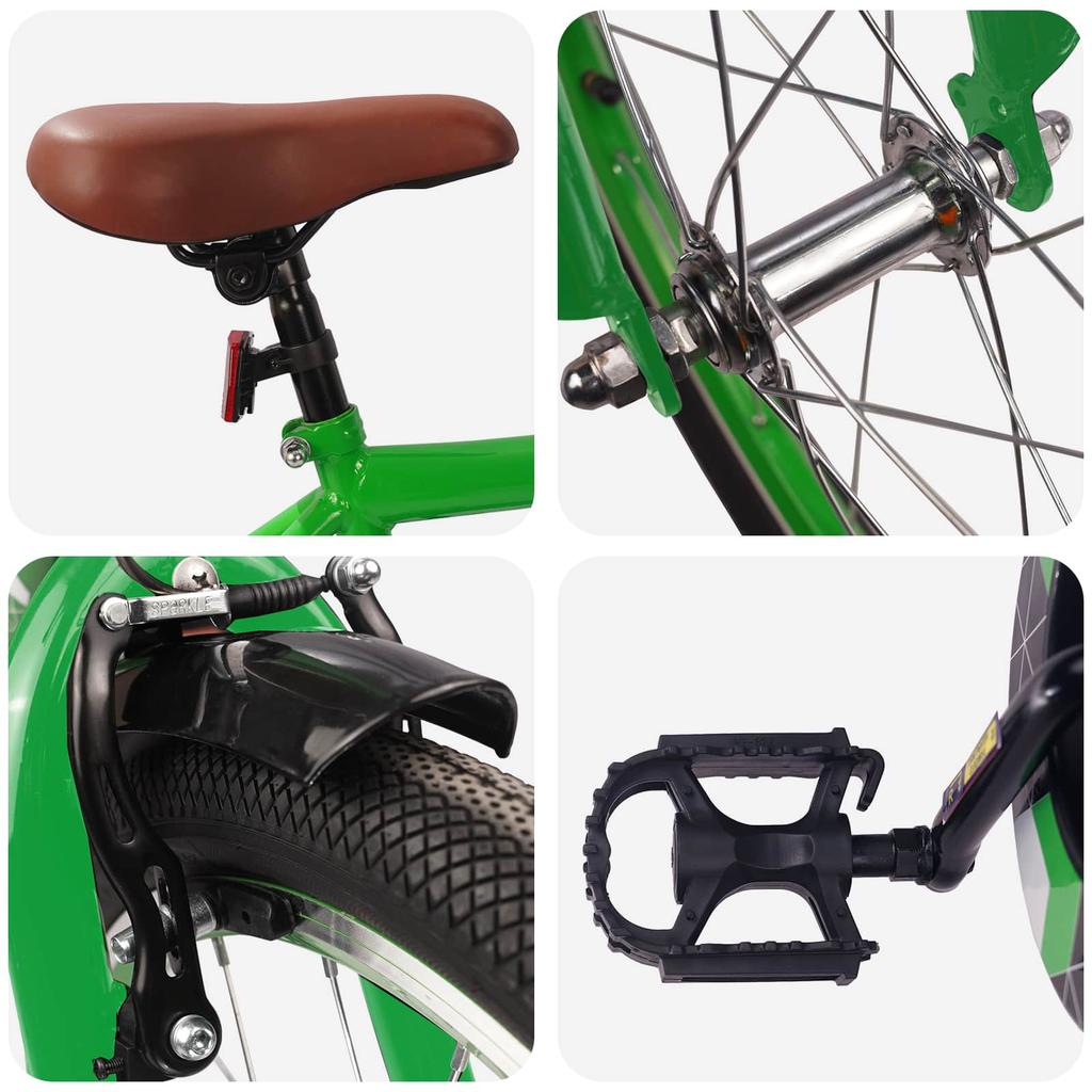 Kids  Bike 20 Inch for Ages 6 11 Green