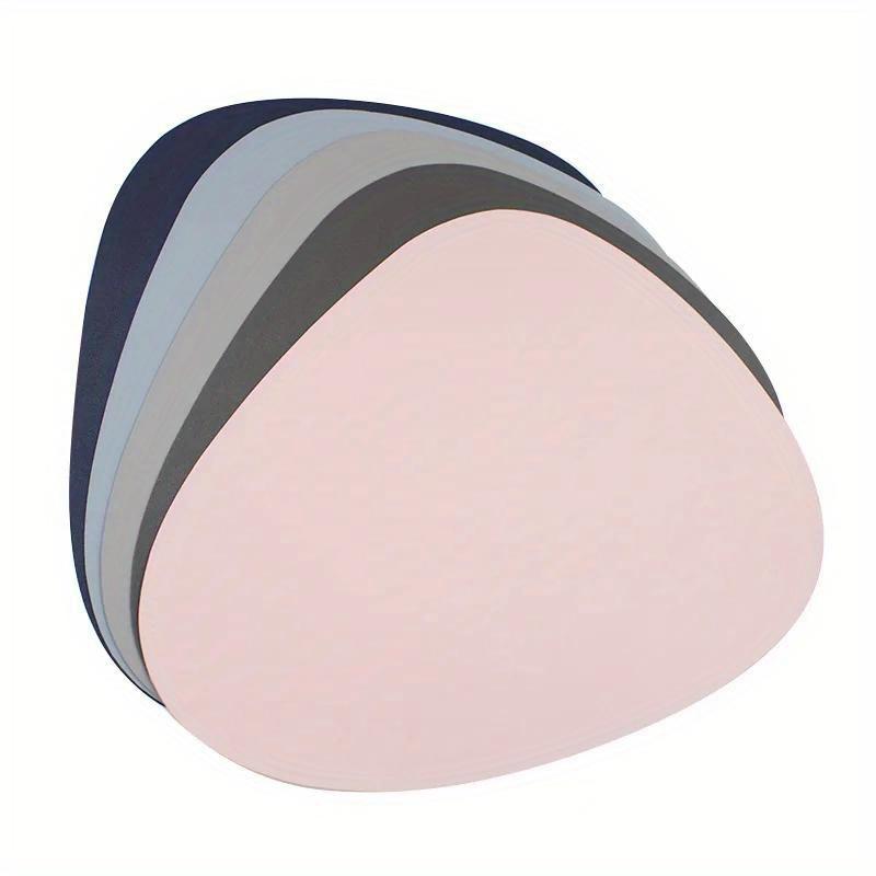 2pcs PU Placemats for Table Waterproof Non-Slip Coaster Leather Place Kitchen Accessories Christmas Pad Cup Wine Mat