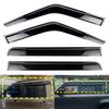 4pcs Black Auto Window Wind Rain Sun Deflectors Protector Guard Sheet For Land Rover Discovery 3 4 L319 4x4 2004-2016