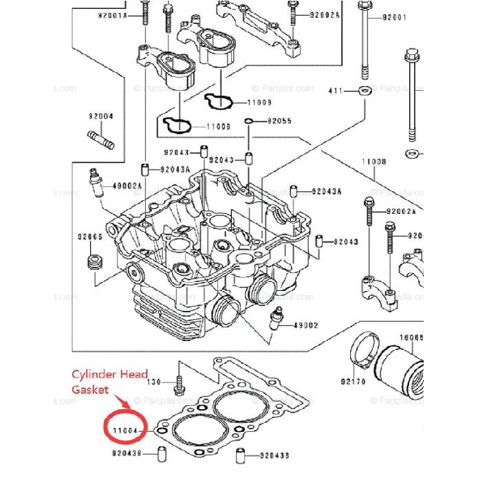 Motorrad Zylinderkurbelgehäuse Abdeckung Dichtung Für Kawasaki Ninja 250R EX250 96-07 EL250 EL252 1991-2003 GPX250R ZZR250