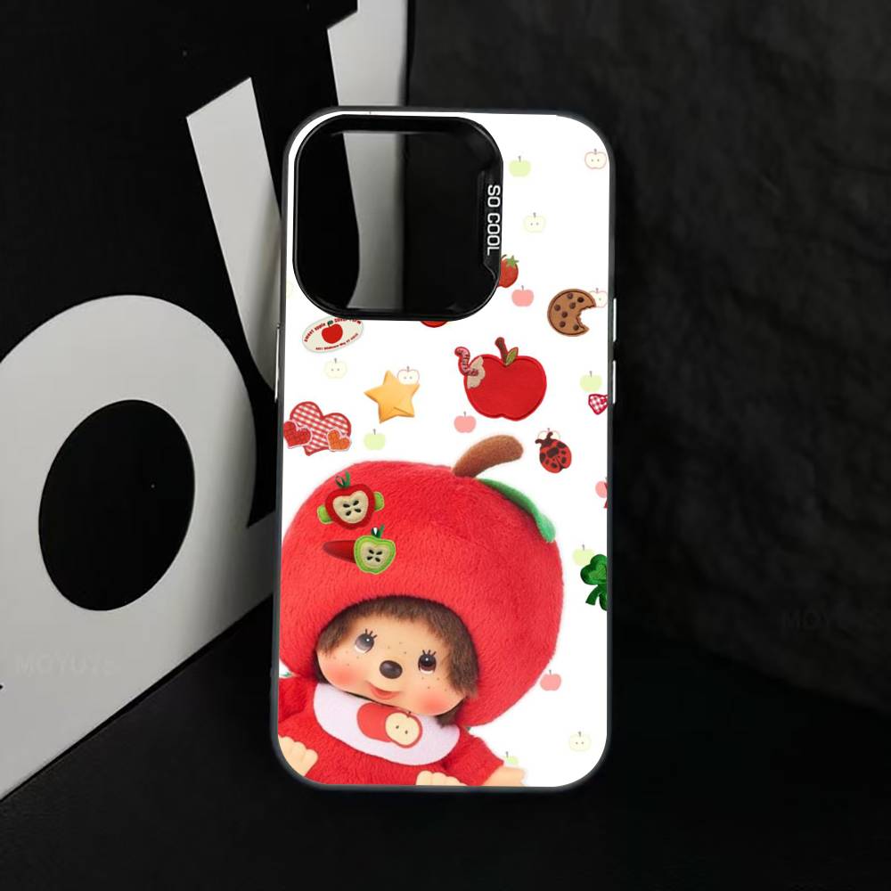 C-Cute M-monchhichis-s Phone Case For iPhone 17,16,15,14,13,12,11 Plus,Pro Max,XS,Colorful Silver Phone Case Funda Cover