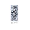 Elegant Pack of 24 Plastic Christmas Ornament Balls Shiny Matte Glitter