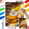 Disney Doc Seven Dwarfs Oil Paint by Numbers Painting Art Kit Handmade Painting Home Decor Gift
