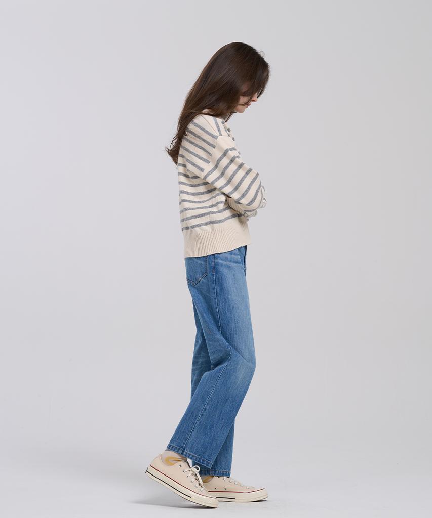 LEVHEARTED Groove Boyfit Denim - Blue