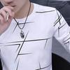 Herren T-Shirt Langarm Rundhals Pullover Weich Junger Stil Warm Bequem Rundhalsausschnitt Lässig Frühling Oberteile für den täglichen Gebrauch