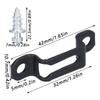 60 Set 2in 1 Furniture Concealed Connector Slide Buckle Fastener For Cabinet Wardrobe Combination AccessoriesHalf Pass
