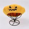 Embroidered Face Painter Hat Lightweight Artist Hat Warm Pumpkin Beret Hat  Autumn Winter Wear
