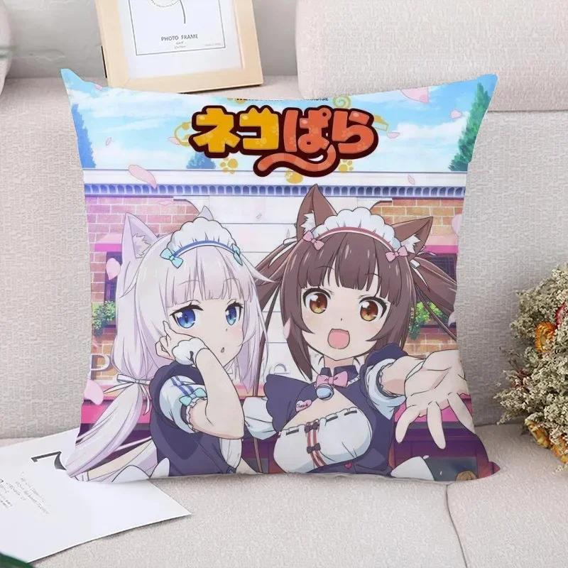 Cushion Cover  NekoPara Pillowcases for Pillows x Cushions Covers for Bed Pillows Pilow Cases Car Decoration Pillowcase