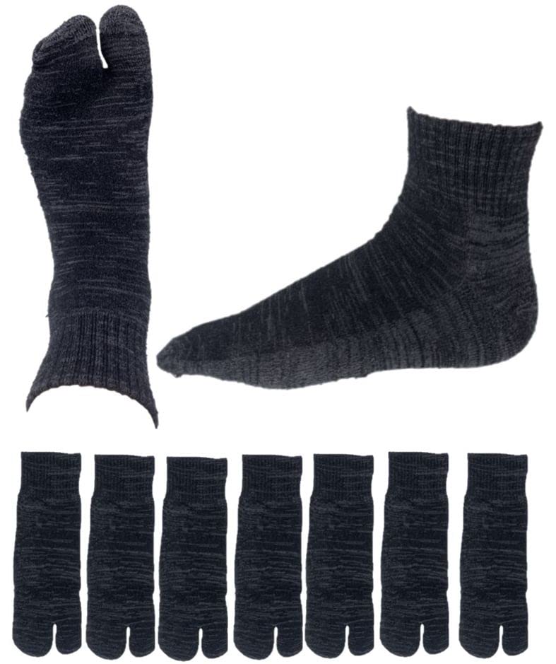 

[НАКАМАДЖИТА] Мужские носки таби, короткие, смешанные цвета, 7 пар, размеры 28-30 см (Япония, 28.0 см, 30.0 см, Угольный х 7 пар)