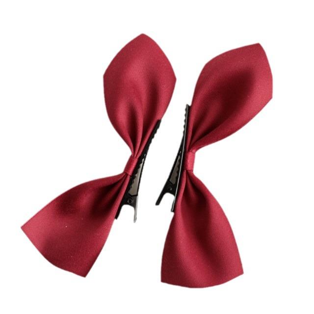 Black Velvet Bow Hairpin - Jisoo-Inspired Korean & Japanese Style Side Clip Hair Accessory