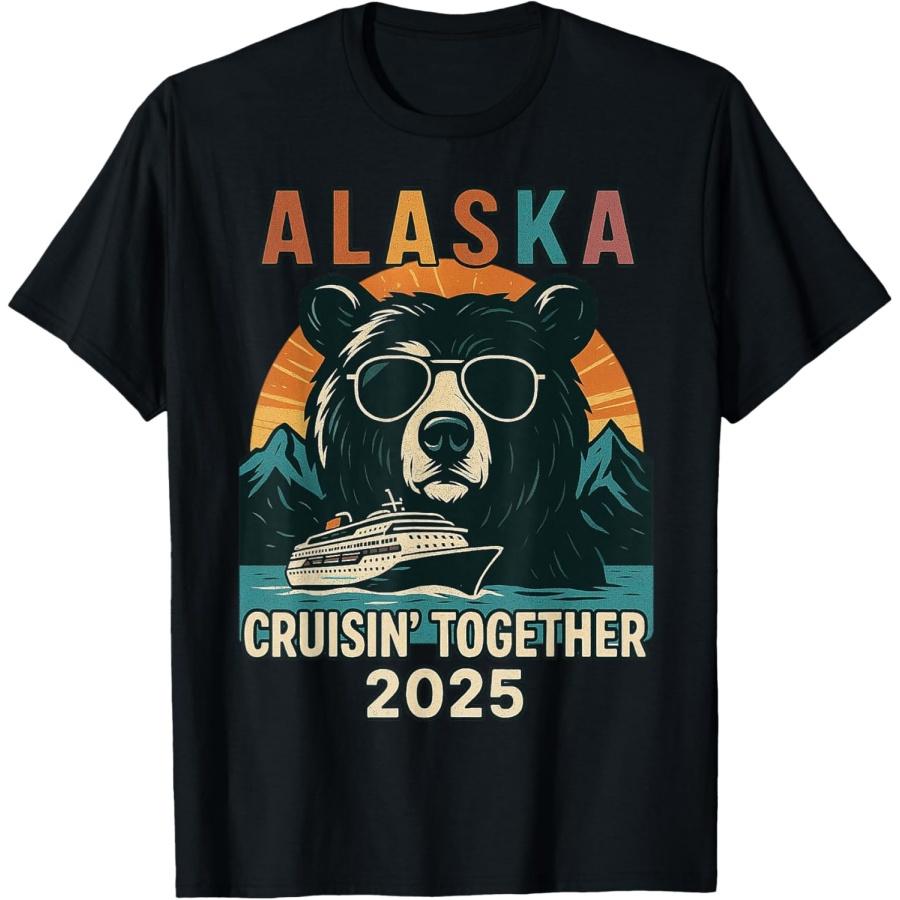 Matching Family Friends and Group Alaska Cruise 2025 T-Shirt(3) S