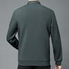 Winter Fake Two Pieces Polo Shirts Turn-down Collar Plus Fleece Thicken Casual Pure Cotton Patchwork Cootrast Color Tops