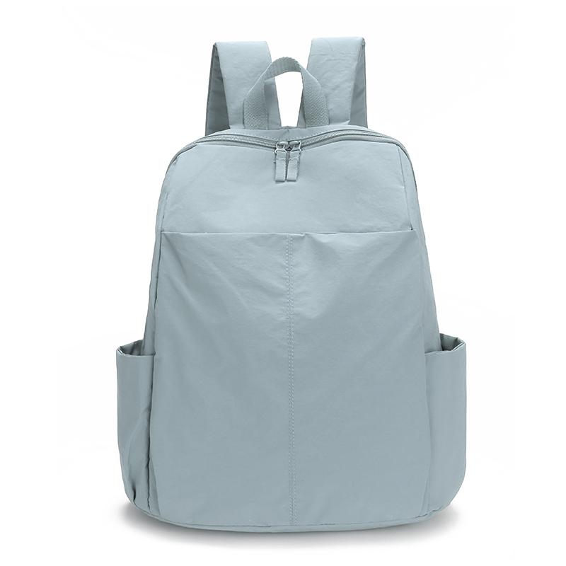 Women's Large Capacity Backpack Men Solid Color Backpack Student Schoolbag