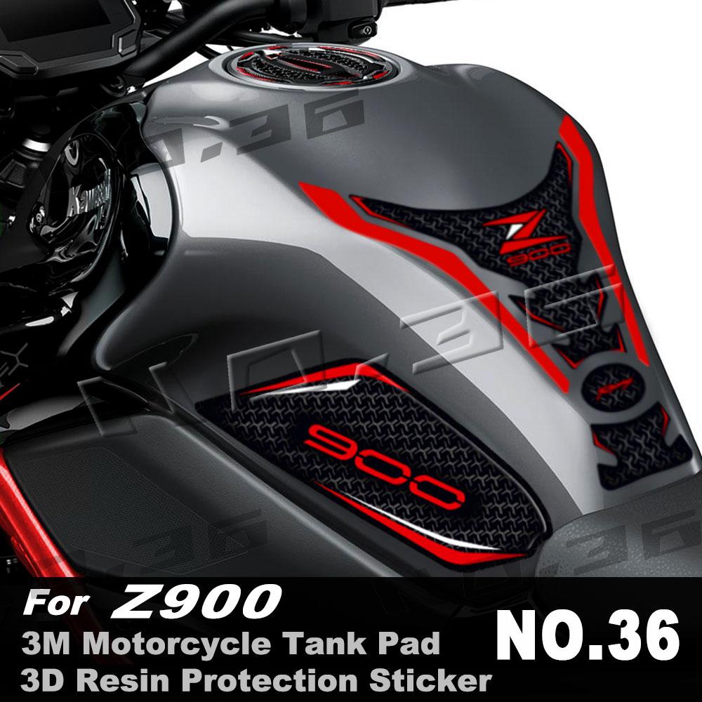 

Для Kawasaki Z900 z 900 2017-2023 3M мотоцикл Топливный бак Наклейка наклейка 3D Масляный газ Защитный Наклейки Аксессуары