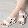 Sandalen für Damen 2025 Neue lässige Sportsandalen Leichte PU-Ledersandalen Rutschfeste flache Sandale Sandalias De Mujer