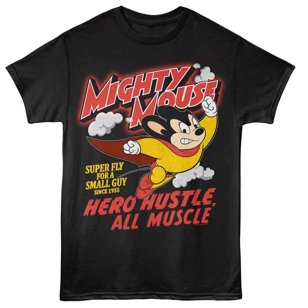 Mighty Mouse - Hero Hustle - Black Short Sleeve Children s T-shirt 120