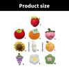 Fashionable Handmade Keychain Accessory Wool Crochted Fruit Pendant Accessories Stylish Women Girls Bag Decoration