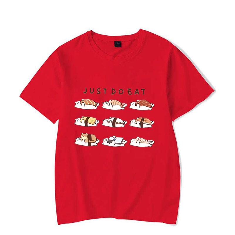 

Funny Cat Shusi Graphic T Shirts Cute Cartoon Printed T Shirt Loose Unisex Round Neck Women Clothes Streetwear S