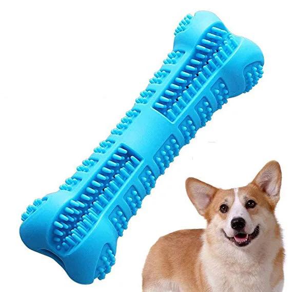 1PC Pet Chew Toy Soft Rubber Dog Toothbrushes Rubber Anti-biting Tooth Grinding Chew Stick for Small Dogs Training Pet Supplies