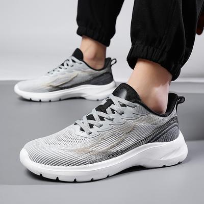 2025 Spring New Ultra-light Running Shoes Sports Men's Shoes Comfortable Non-slip Breathable Soft-soled Lightweight Casual Shoes