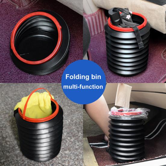 Portable Outdoor Fishing Car Trash Can Dustbin Telescopic Plastic Water Bucket