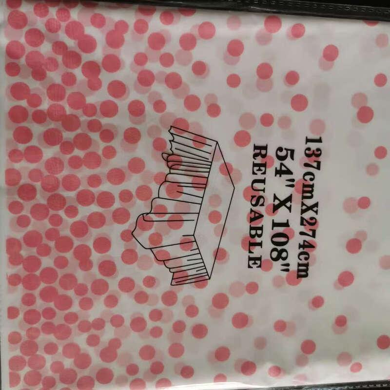 

Chuyi8 Pink Polka Dot Disposable Party Tablecloths