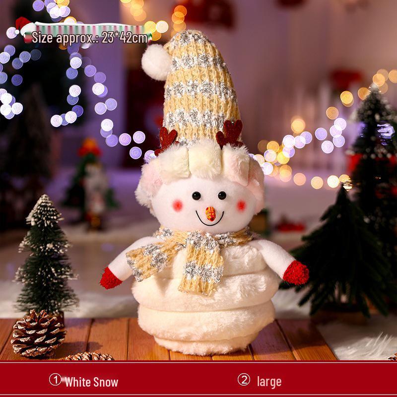 Large Snowman Figurine for Christmas Decoration and Party Atmosphere