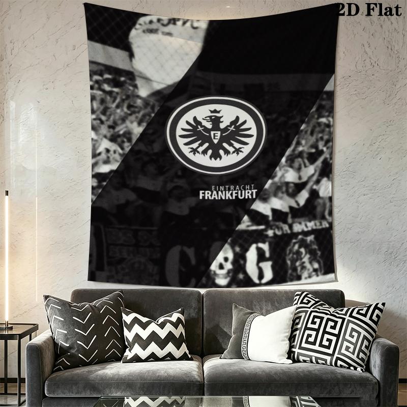 Eintracht Frankfurt Wall Tapestry Aesthetic Wall Hanging Printed Fabric Blanket Decorative Tapestries for Bedroom Living Room Home Decor