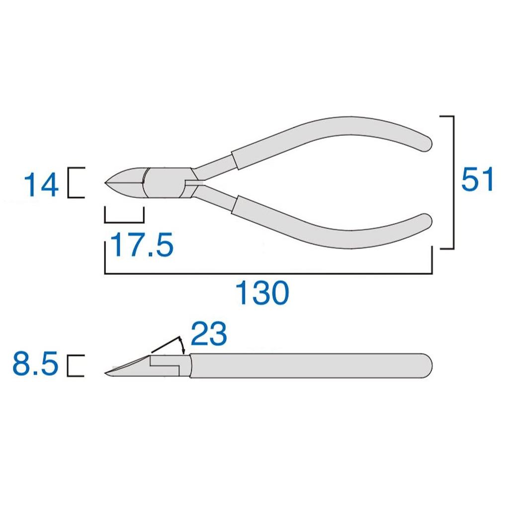 Fujiya Standard Nippers, 125mm, 60-125