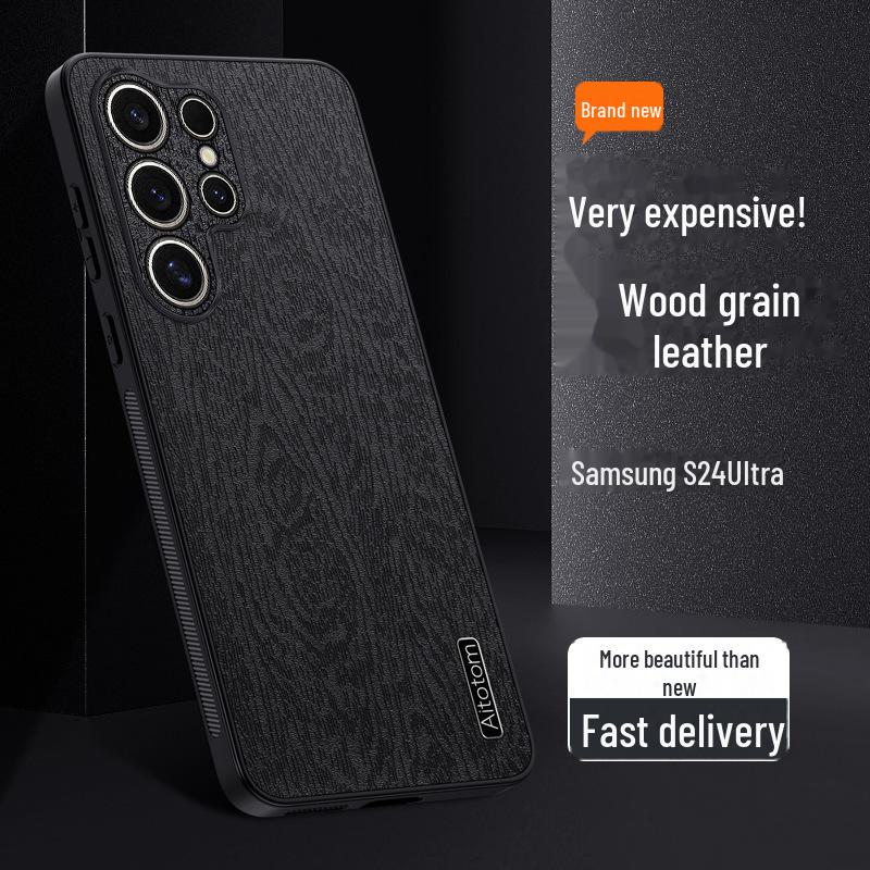 Etui na Samsung s24ultra: Nowy wzór kory, Pełna ochrona obiektywu, Odporny na upadki dla modeli s23/s21.