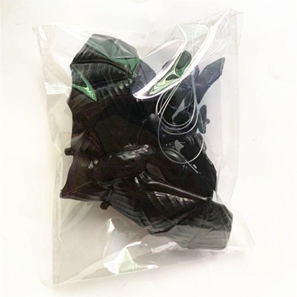 20Pcs Black/Luminous Bats Hanging Ornaments 3D Haunted House Horror Trick Props