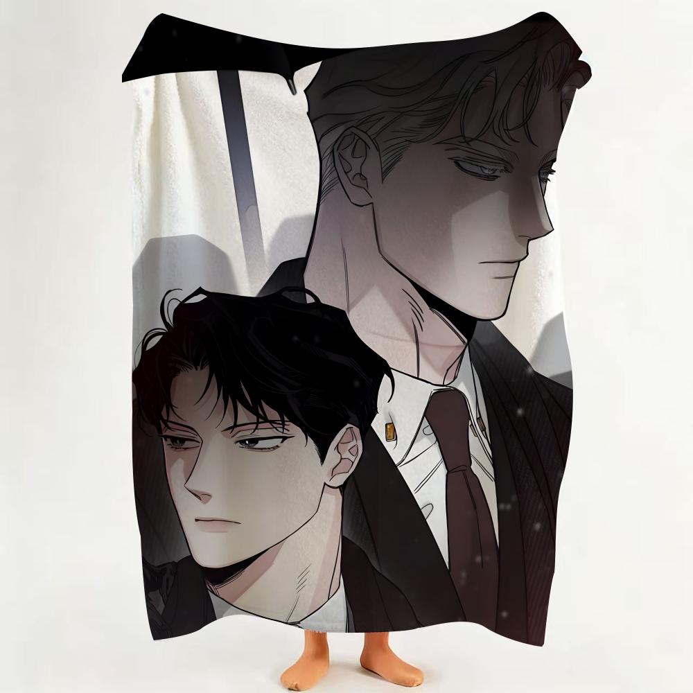 

Comic C Champagne R Roses Flannel Blanket Suitable for Sofa Living Room Bedroom 75cmx90cm